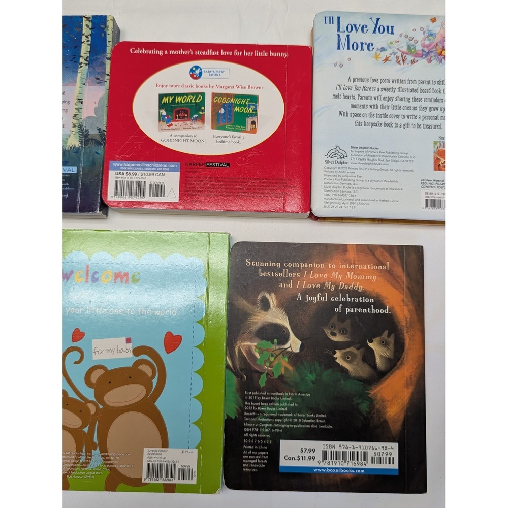 7 PC Lot Baby Board Books Hoda Kotb Runaway Bunny I Love My Baby Nursery Gift‎ - Picture 13 of 15